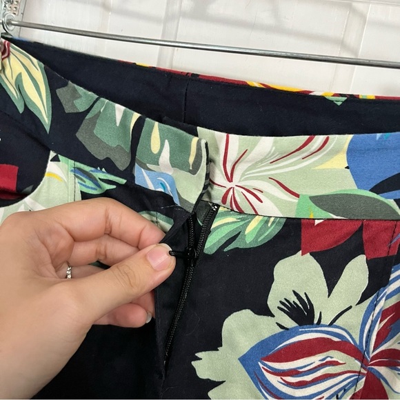 Alexis Calipso Black Kamilla Floral Print Mid Rise Cotton Flare Pants Small T1 - Picture 3 of 10
